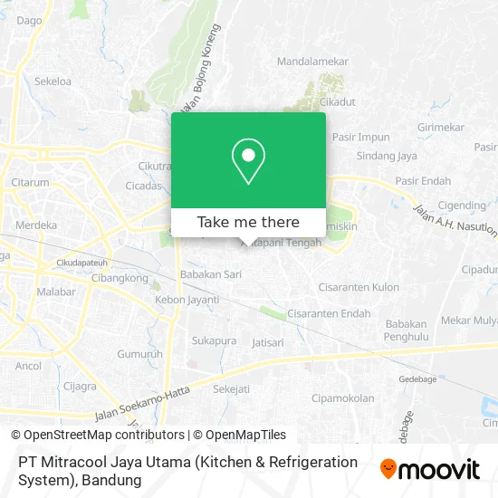 PT Mitracool Jaya Utama (Kitchen & Refrigeration System) map