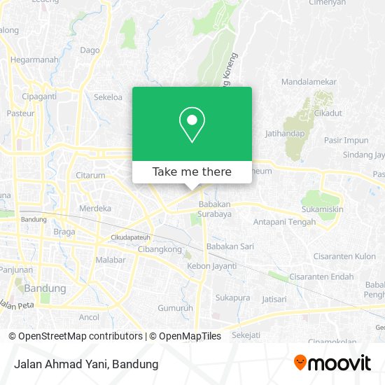 Jalan Ahmad Yani map
