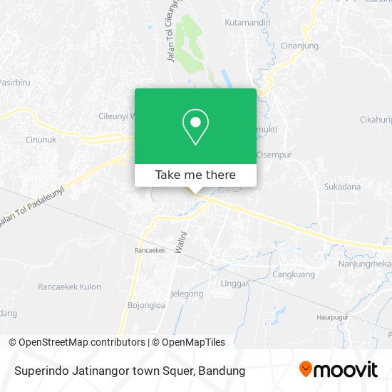 Superindo Jatinangor town Squer map
