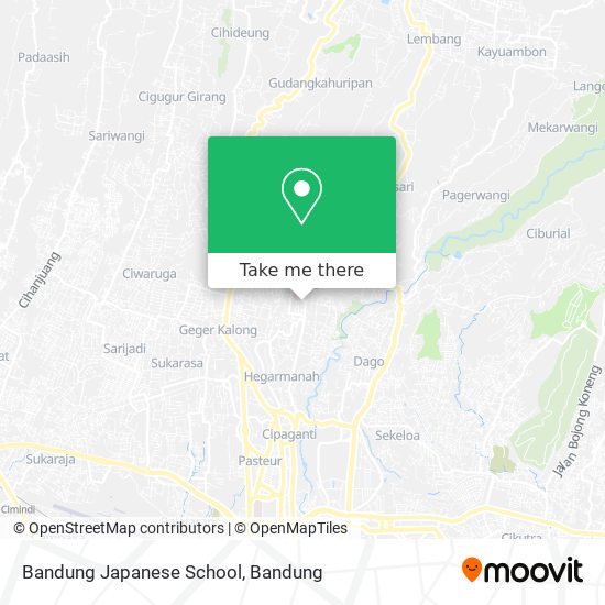 Bandung Japanese School map