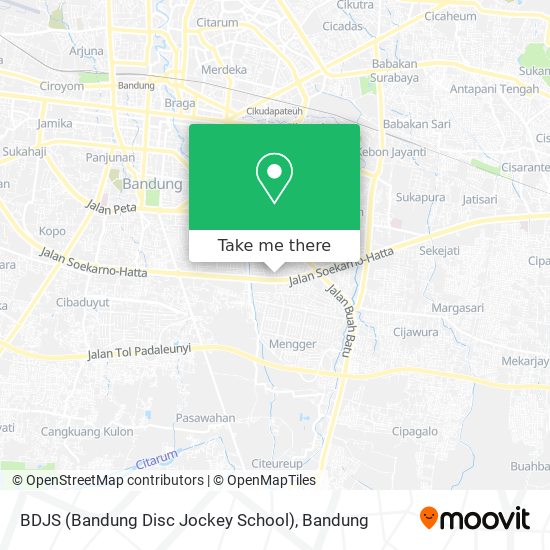 BDJS (Bandung Disc Jockey School) map