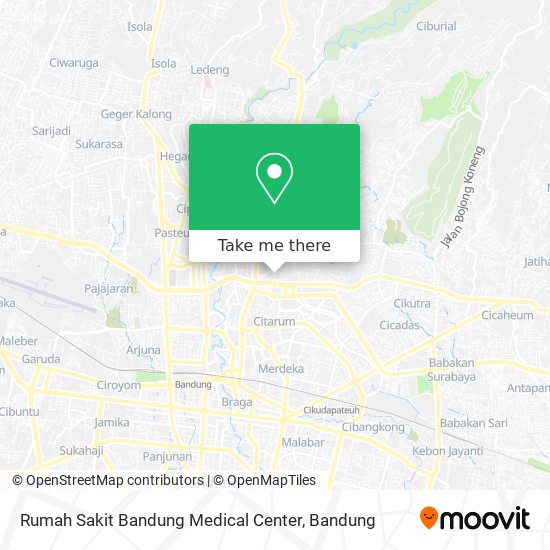 Rumah Sakit Bandung Medical Center map