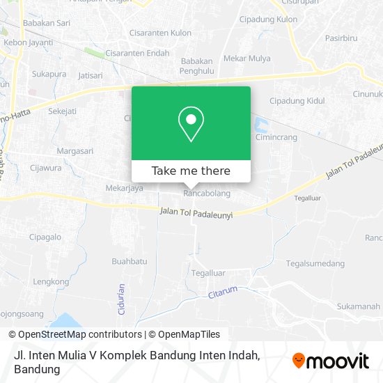 Jl. Inten Mulia V Komplek Bandung Inten Indah map