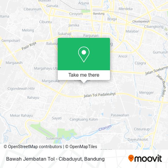 Bawah Jembatan Tol - Cibaduyut map