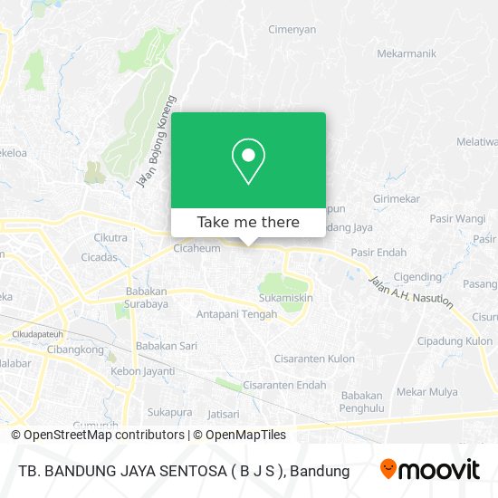 TB. BANDUNG JAYA SENTOSA ( B J S ) map