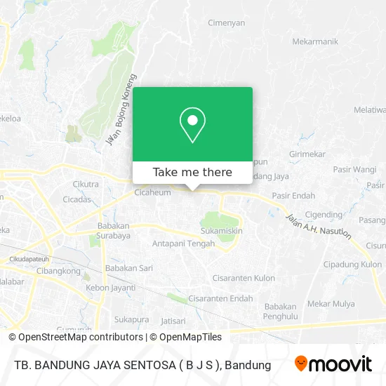 TB. BANDUNG JAYA SENTOSA ( B J S ) map
