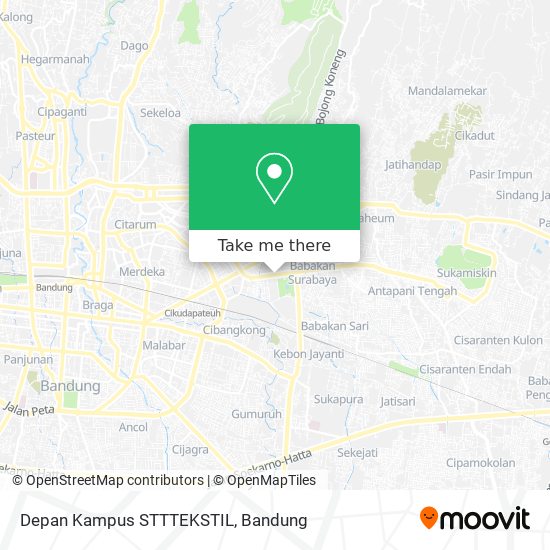 Depan Kampus STTTEKSTIL map