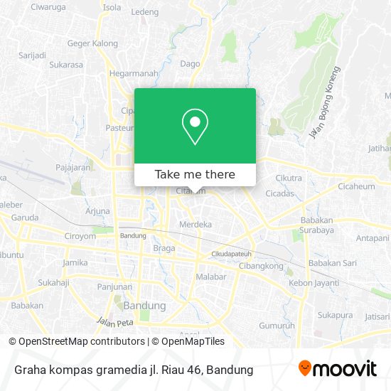 Graha kompas gramedia jl. Riau 46 map