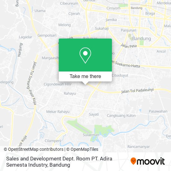 Sales and Development Dept. Room PT. Adira Semesta Industry map