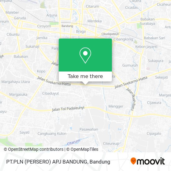 PT.PLN (PERSERO) APJ BANDUNG map