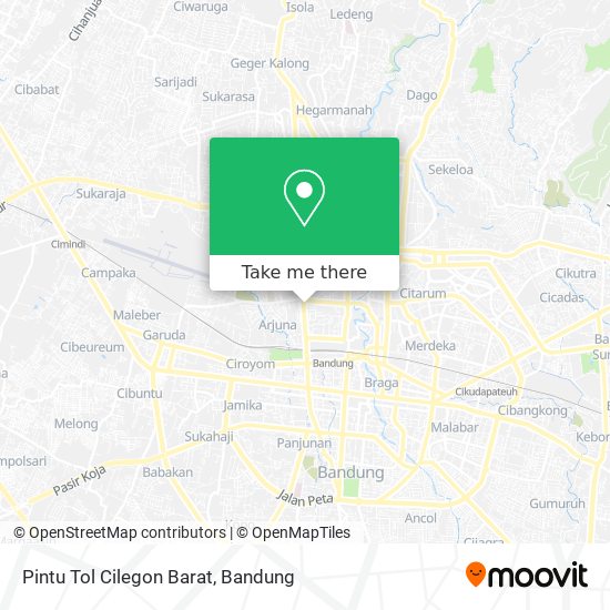 Pintu Tol Cilegon Barat map