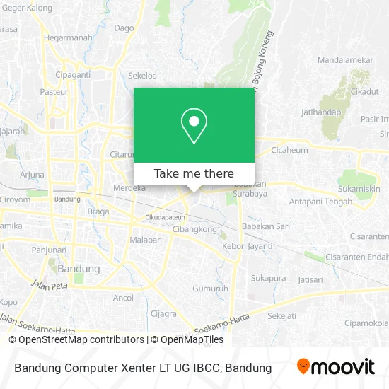 Bandung Computer Xenter LT UG IBCC map