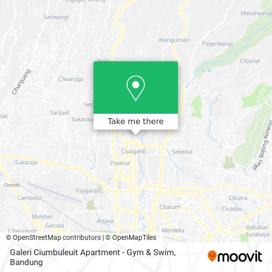 Galeri Ciumbuleuit Apartment - Gym & Swim map