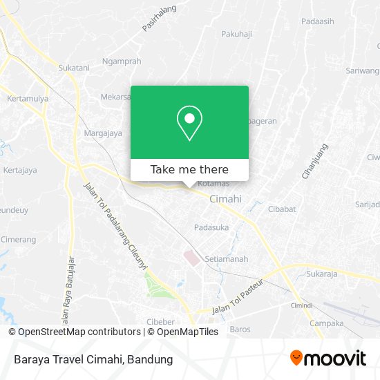 Baraya Travel Cimahi map