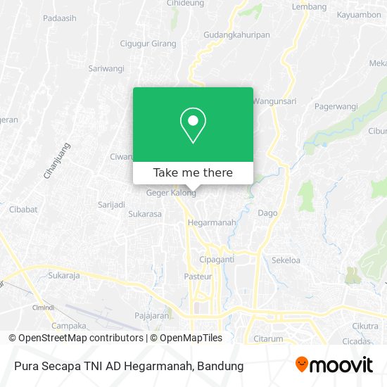 Pura Secapa TNI AD Hegarmanah map
