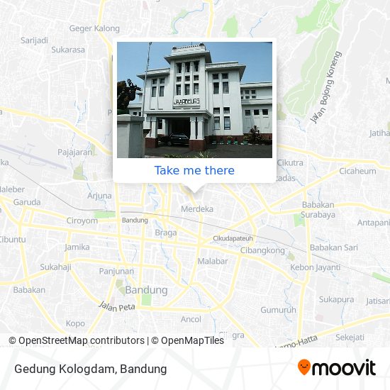 Gedung Kologdam map