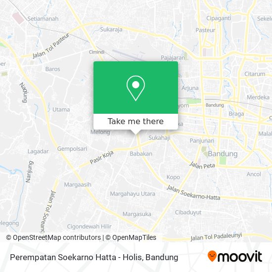 Perempatan Soekarno Hatta - Holis map