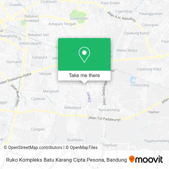 Ruko Kompleks Batu Karang Cipta Pesona map