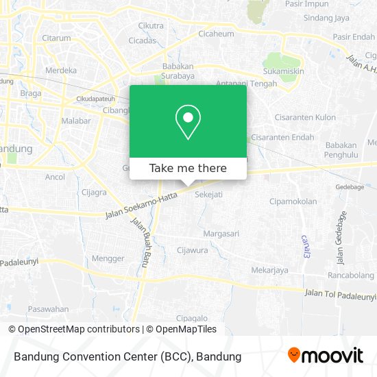 Bandung Convention Center (BCC) map
