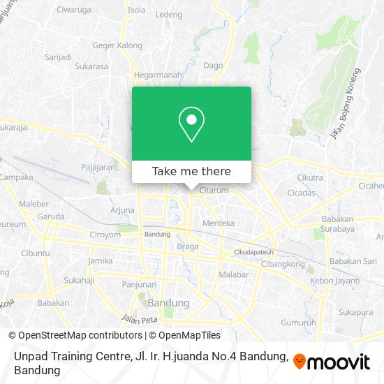 Unpad Training Centre, Jl. Ir. H.juanda  No.4 Bandung map