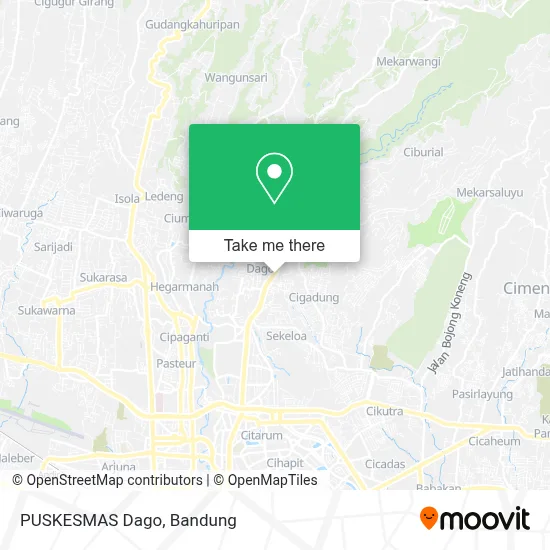 PUSKESMAS Dago map