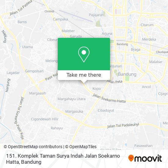 151. Komplek Taman Surya Indah Jalan Soekarno Hatta map