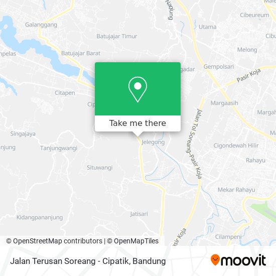 Jalan Terusan Soreang - Cipatik map