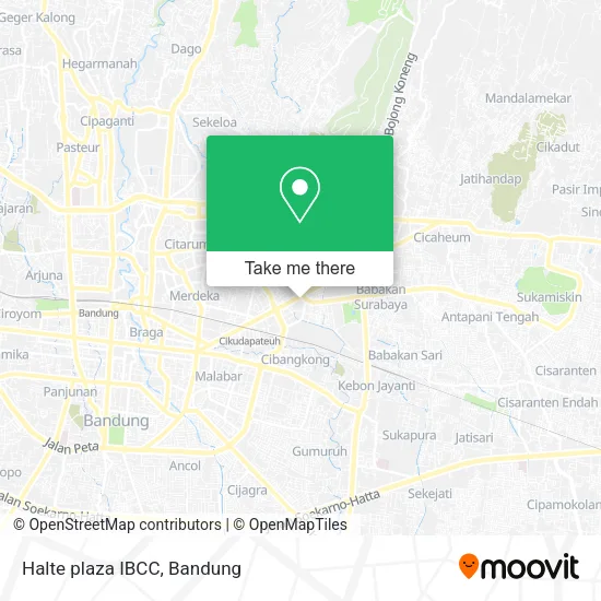 Halte plaza IBCC map