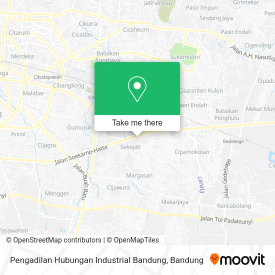 Pengadilan Hubungan Industrial Bandung map