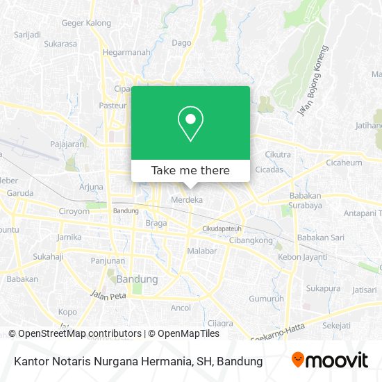 Kantor Notaris Nurgana Hermania, SH map