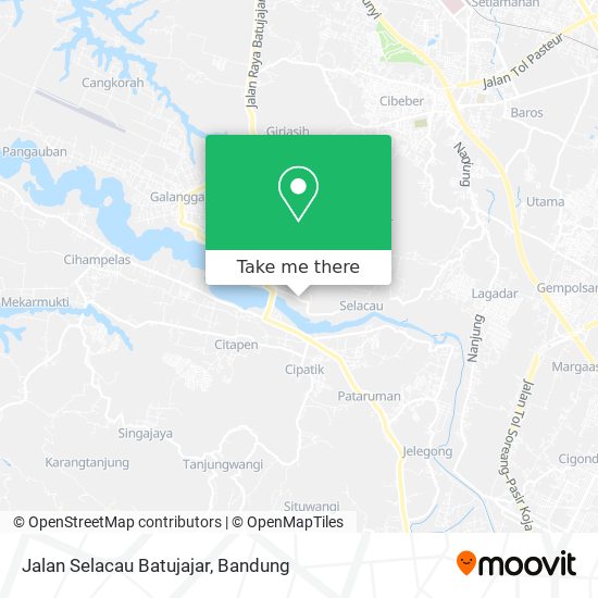 Jalan Selacau Batujajar map