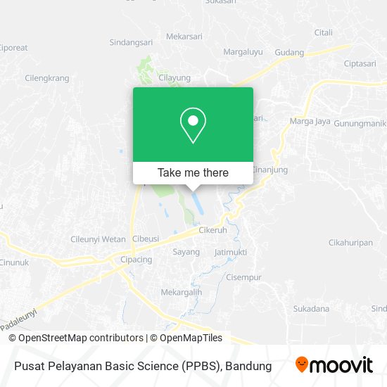 Pusat Pelayanan Basic Science (PPBS) map