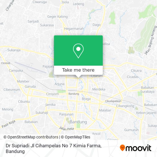 Dr Supriadi Jl Cihampelas No 7 Kimia Farma map