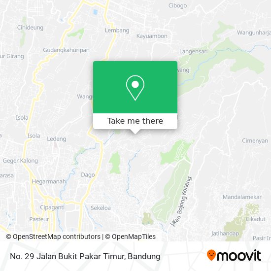 No. 29 Jalan Bukit Pakar Timur map