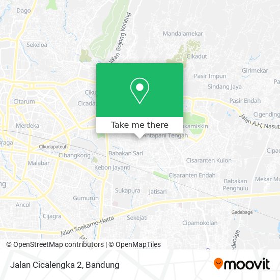 Jalan Cicalengka 2 map