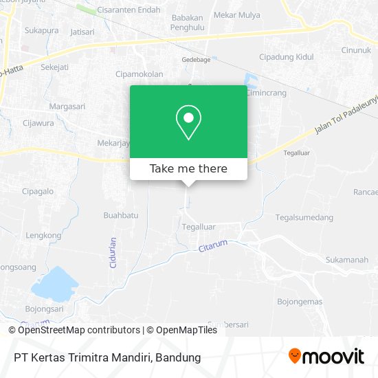 PT Kertas Trimitra Mandiri map