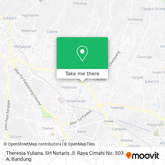 Theresia Yuliana, SH Notaris Jl. Raya Cimahi No. 503 A map