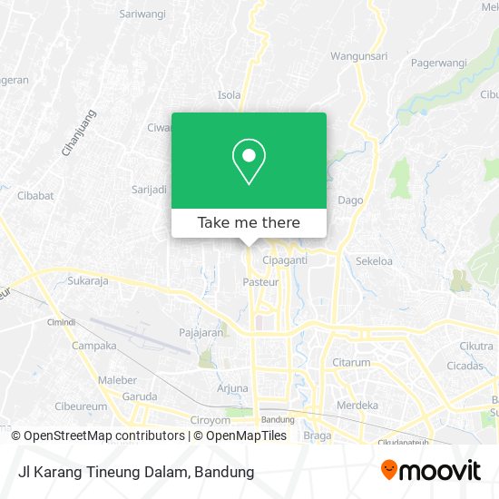 Jl Karang Tineung Dalam map