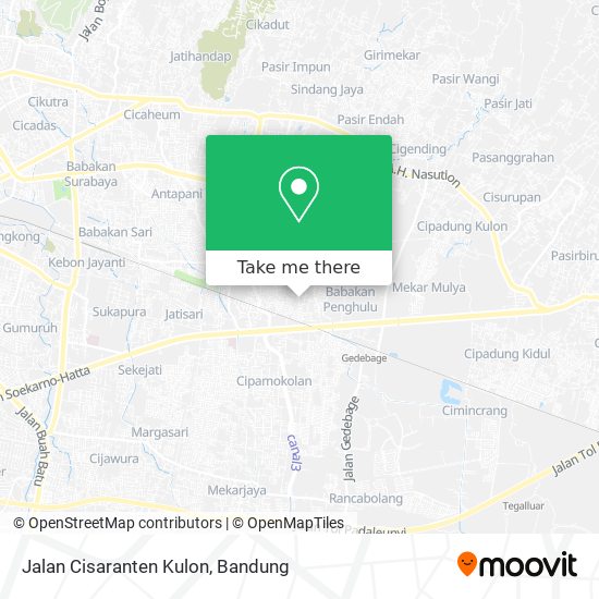Jalan Cisaranten Kulon map