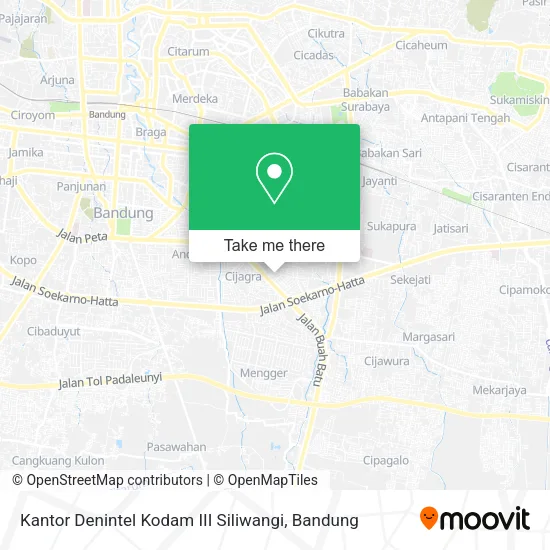 Kantor Denintel Kodam III Siliwangi map