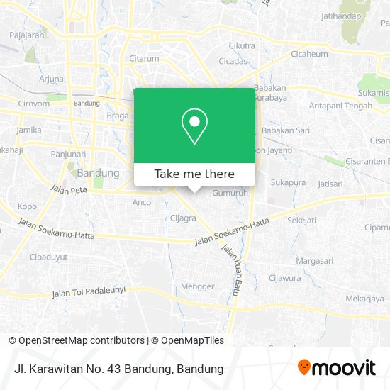Jl. Karawitan No. 43 Bandung map