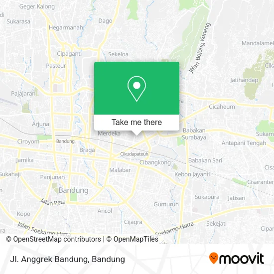 Jl. Anggrek Bandung map