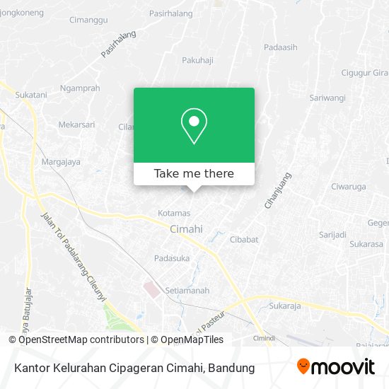Kantor Kelurahan Cipageran Cimahi map