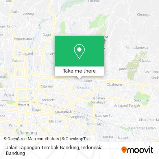 Jalan Lapangan Tembak Bandung, Indonesia map