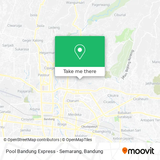 Pool Bandung Express - Semarang map
