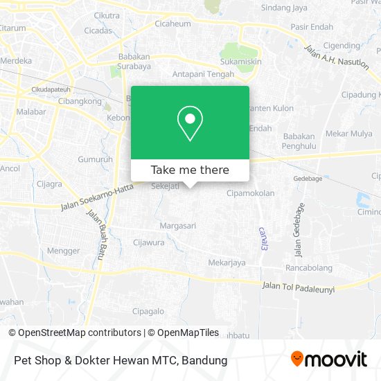 Pet Shop & Dokter Hewan MTC map
