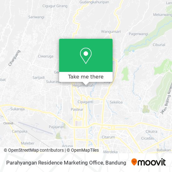 Parahyangan Residence Marketing Office map