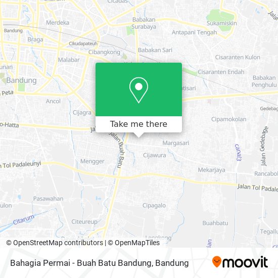 Bahagia Permai - Buah Batu Bandung map