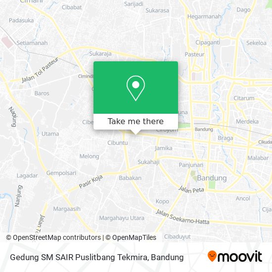 Gedung SM SAIR Puslitbang Tekmira map