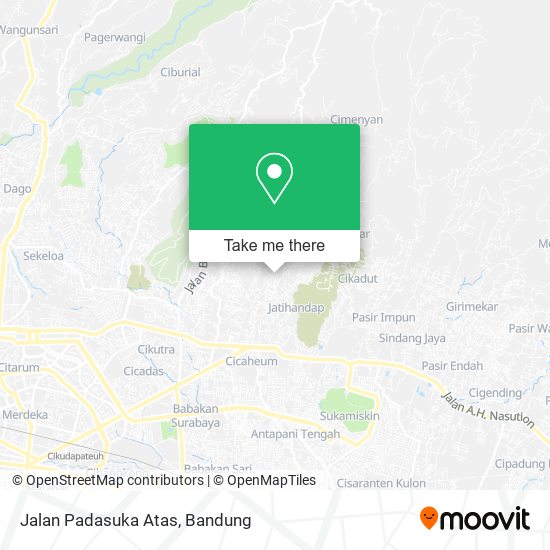 Jalan Padasuka Atas map